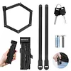 Bicycle Foldable Lock Anti-Theft Bike Folding Lock for Motorcycle Scooter E-Bike