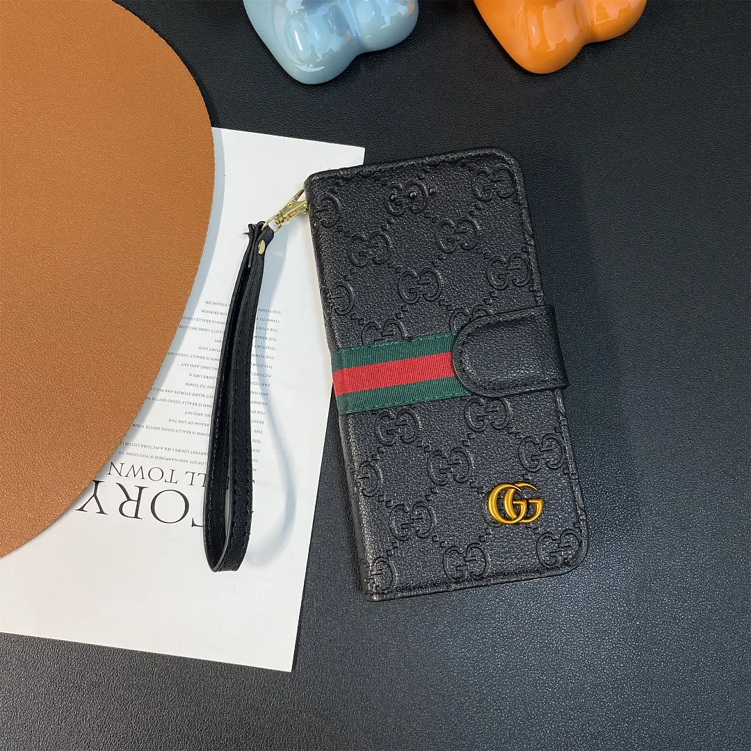 LV Embossed Monogram Gucci Ophidia GG Apple iPhone case Samsung Galaxy Flip Wallet Case