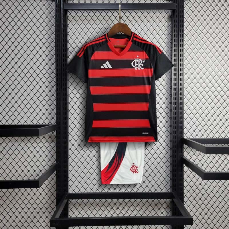 2025-2026 Kids Flamengo Home Football Shirt 1:1 Thai Quality- Maxi Kit