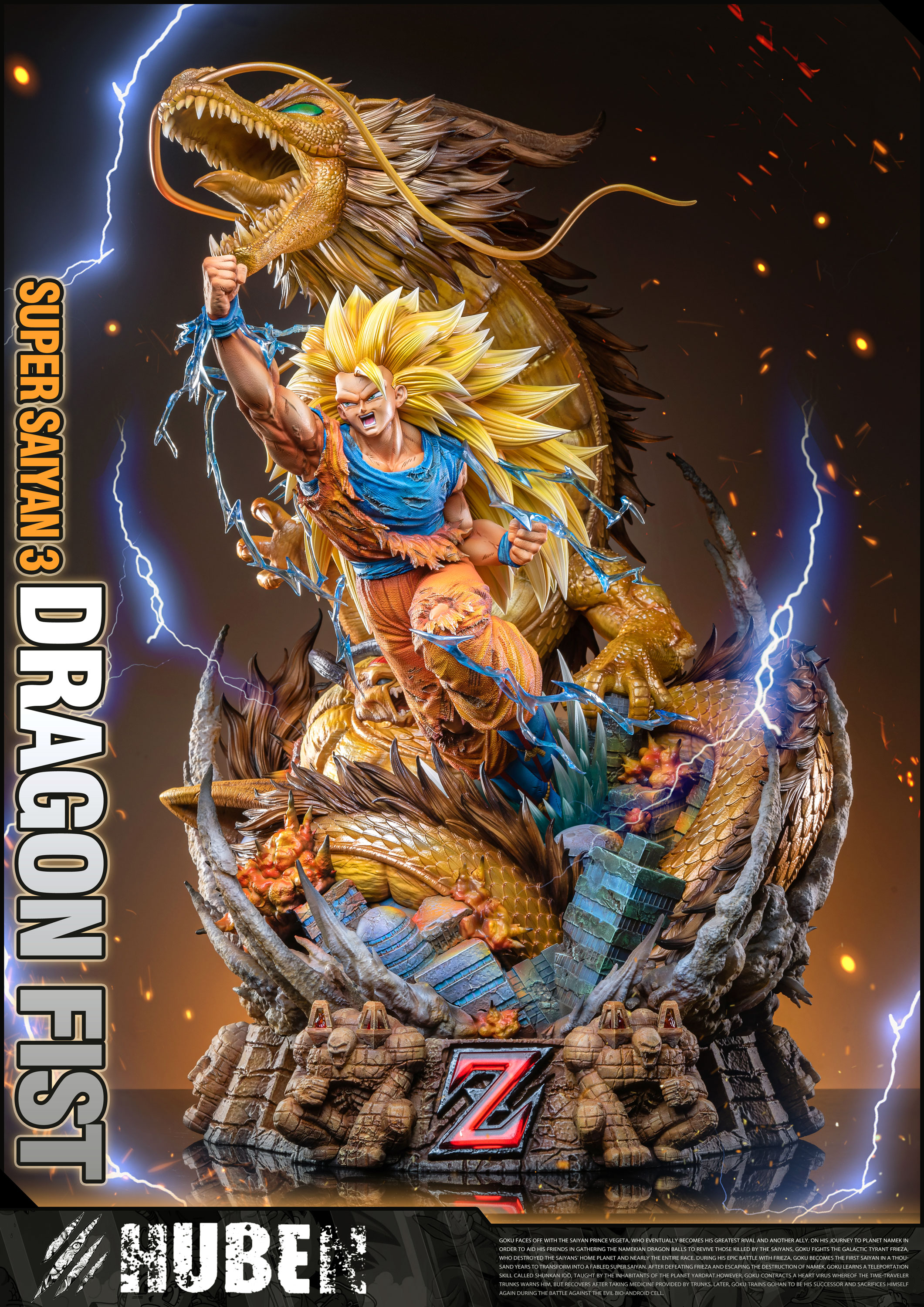 PRE-ORDER Hero Belief Studio - Dragon Ball Saiyan Collection Super Saiyan3  Goku & Gohan & Goten 1/6 Statue(GK)