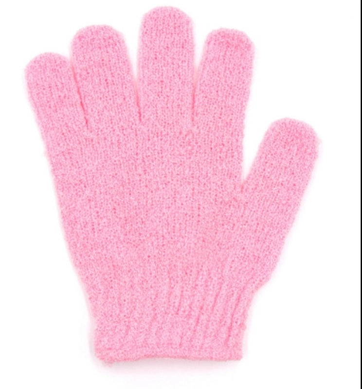 Minimalist Solid Color Nylon Bath Gloves