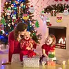 6Pcs/set Diamond Painting Spiral Lanyard Christmas Snowman Pendant