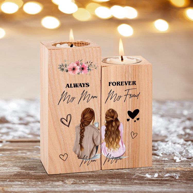 To my Mother From" Daughter to Mother "Candle Holder, Gift For Her