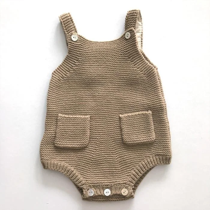 Newborn Baby Girl Knitted Clothes Baby Boys Rompers Brand Jumpsuit 2019 Autumn Baby Girls Rompers Cotton Infant Baby Girl Romper
