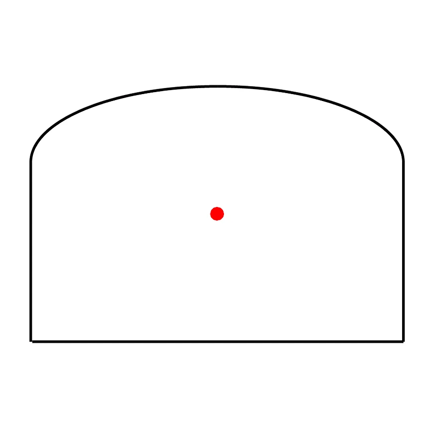ohhunt® 1x24x20mm Red Dot Sight 3 MOA Reflex Sight Pistol Red Dot Scope with 21mm Picatinny Rail Mounts 10 Brightness Settings Shake Awake IPX67 Waterproof