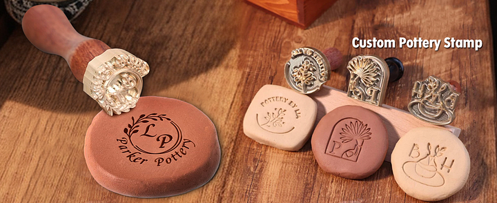 Custom Clay Stamp With Your Name, Personalized Pottery Stamp, Clay Signature, Custom Stamp For Pottery