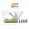 Multifunctional folding outdoor camping scissors screw set keychain Swiss Army knife
