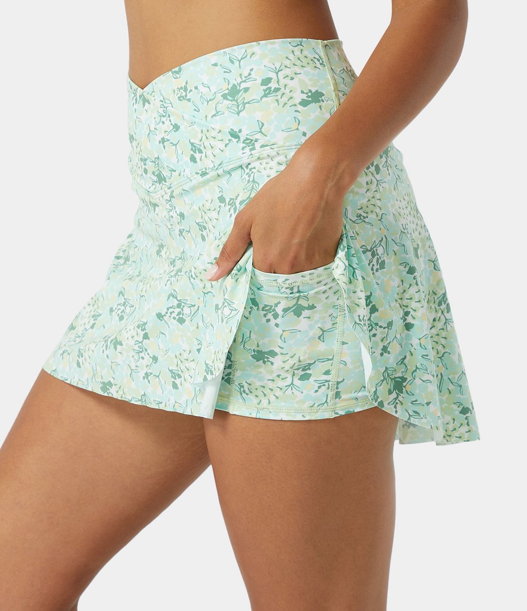 Everyday Crossover Side Pocket 2-in-1 Tennis Skirt-Lucid