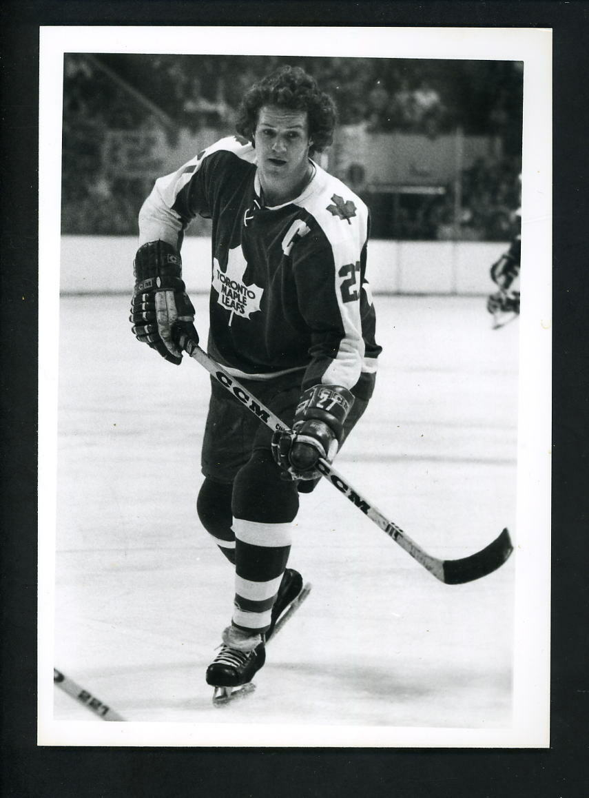 Darryl Sittler 1970's Press Original Photo Poster painting Toronto Maple Leafs