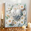 Framed Diamond Painting - Special Shaped - Love Flowers (25x25cm)
