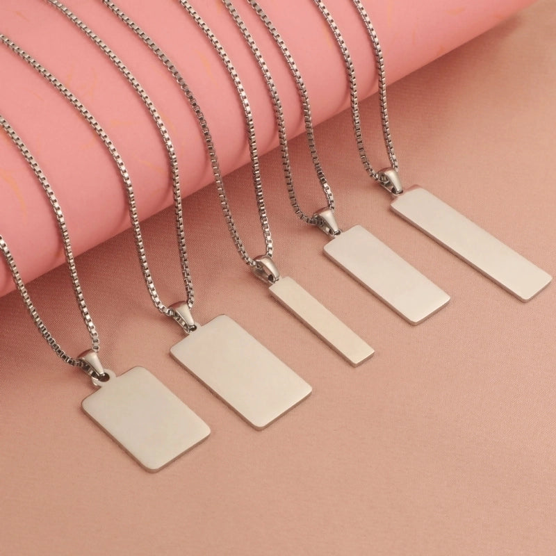 Minimalist Classic Style U Shape 304 Stainless Steel Plating Pendant Necklace