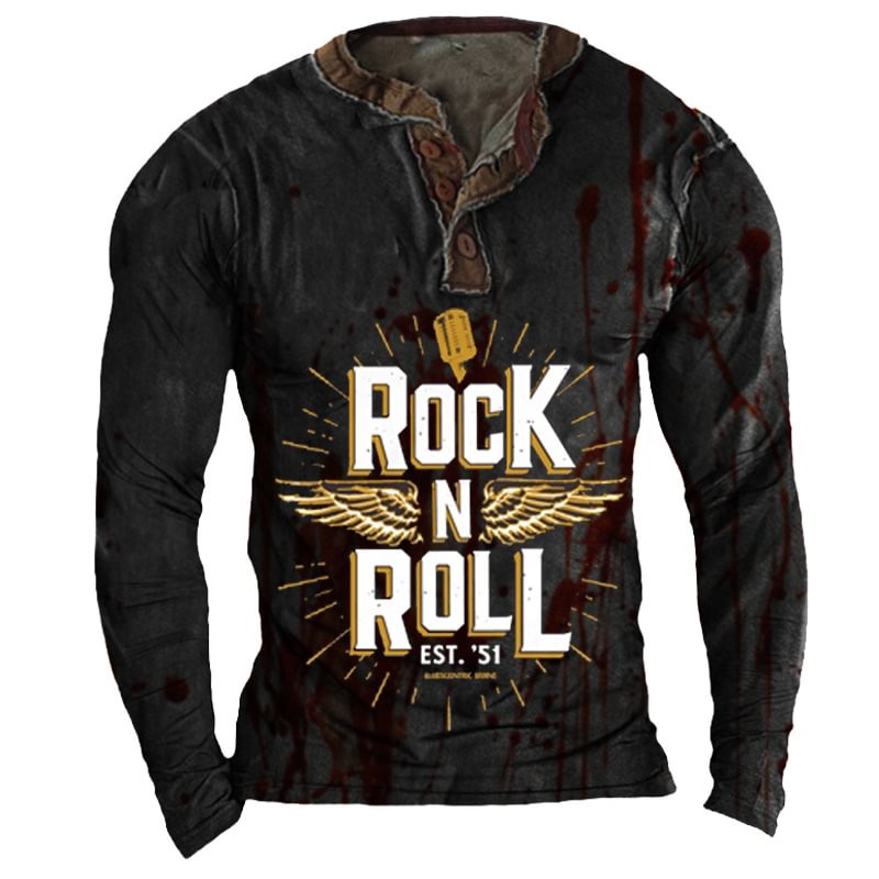 Rock Roll Men's T-shirt-Compassnice®