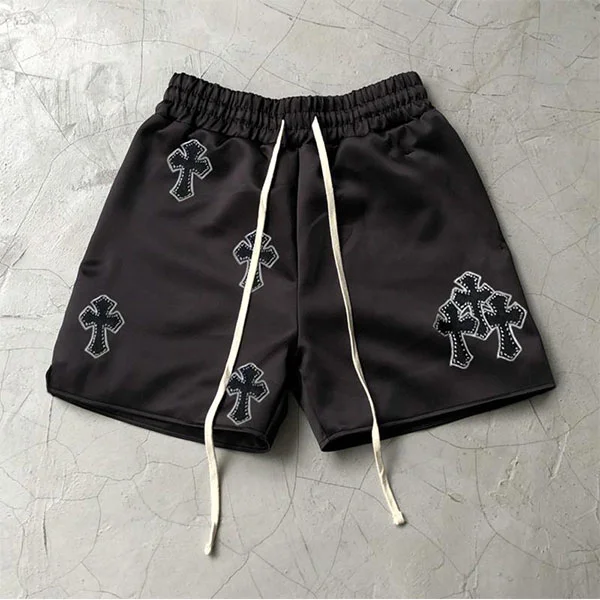 Men's Casual Print Panel Shorts