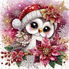 Diamond Painting-DIY Full Round Drill Christmas Owl