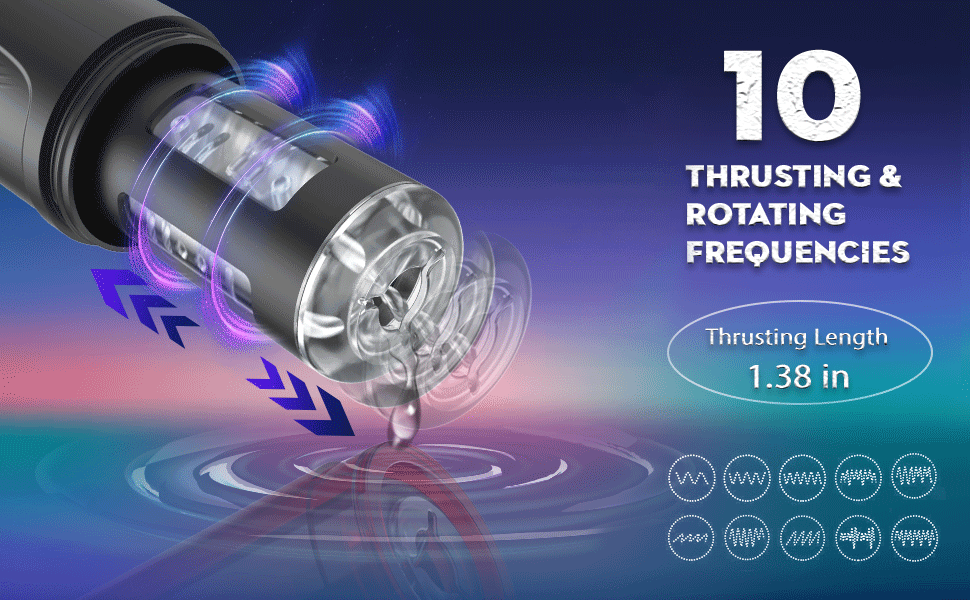 RASENGAN 10-częściowy masturbator z tr&oacute;jwymiarową teksturą pochwy