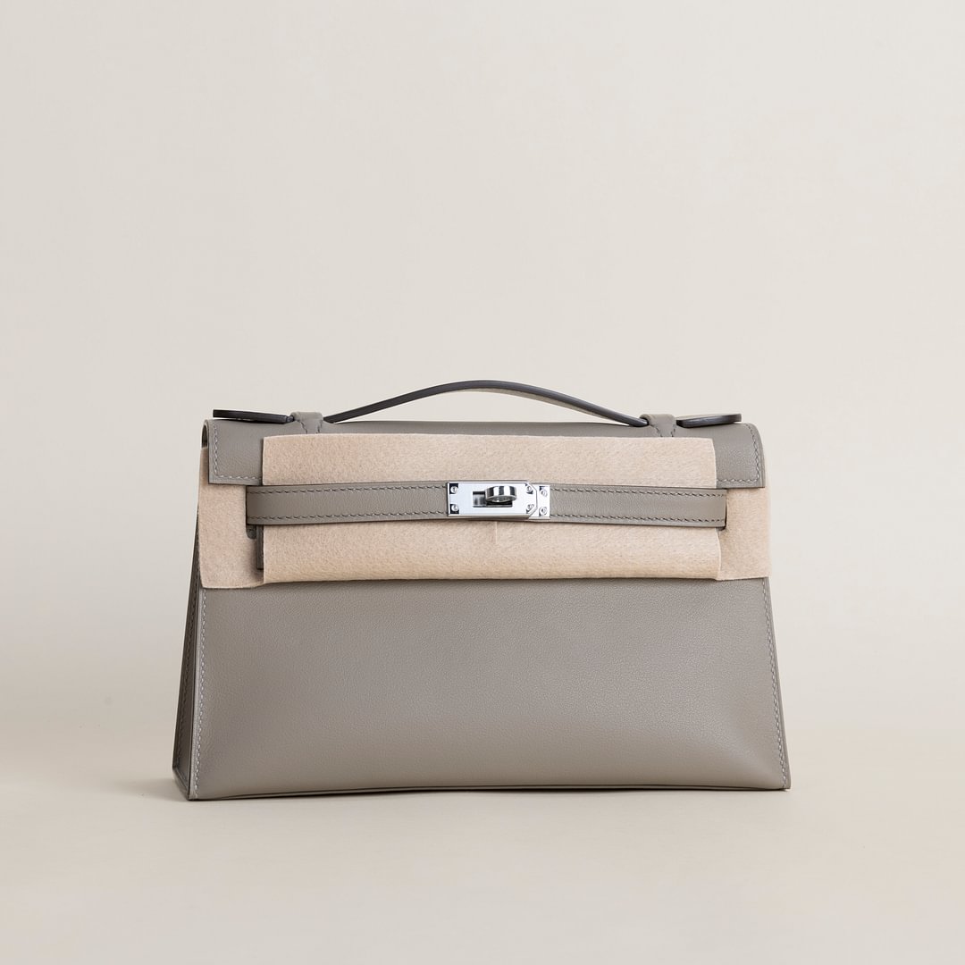 Kelly pochette Swift M8 Gris asphalte PHW