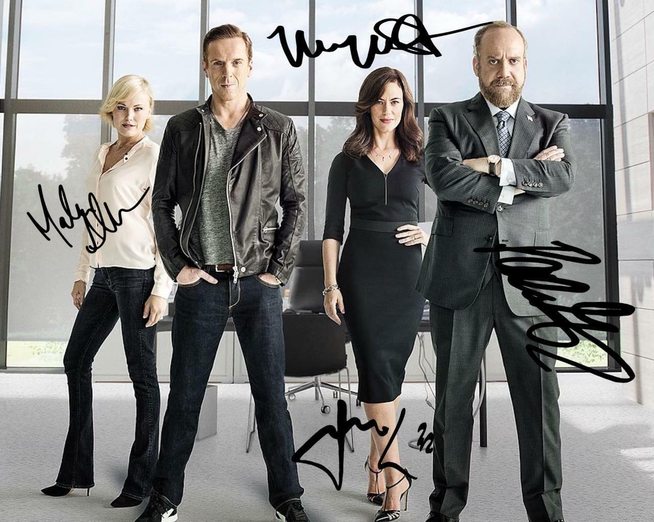 BILLIONS Cast Akerman,Lewis,Giamatti SIGNED AUTOGRPHED 10X 8