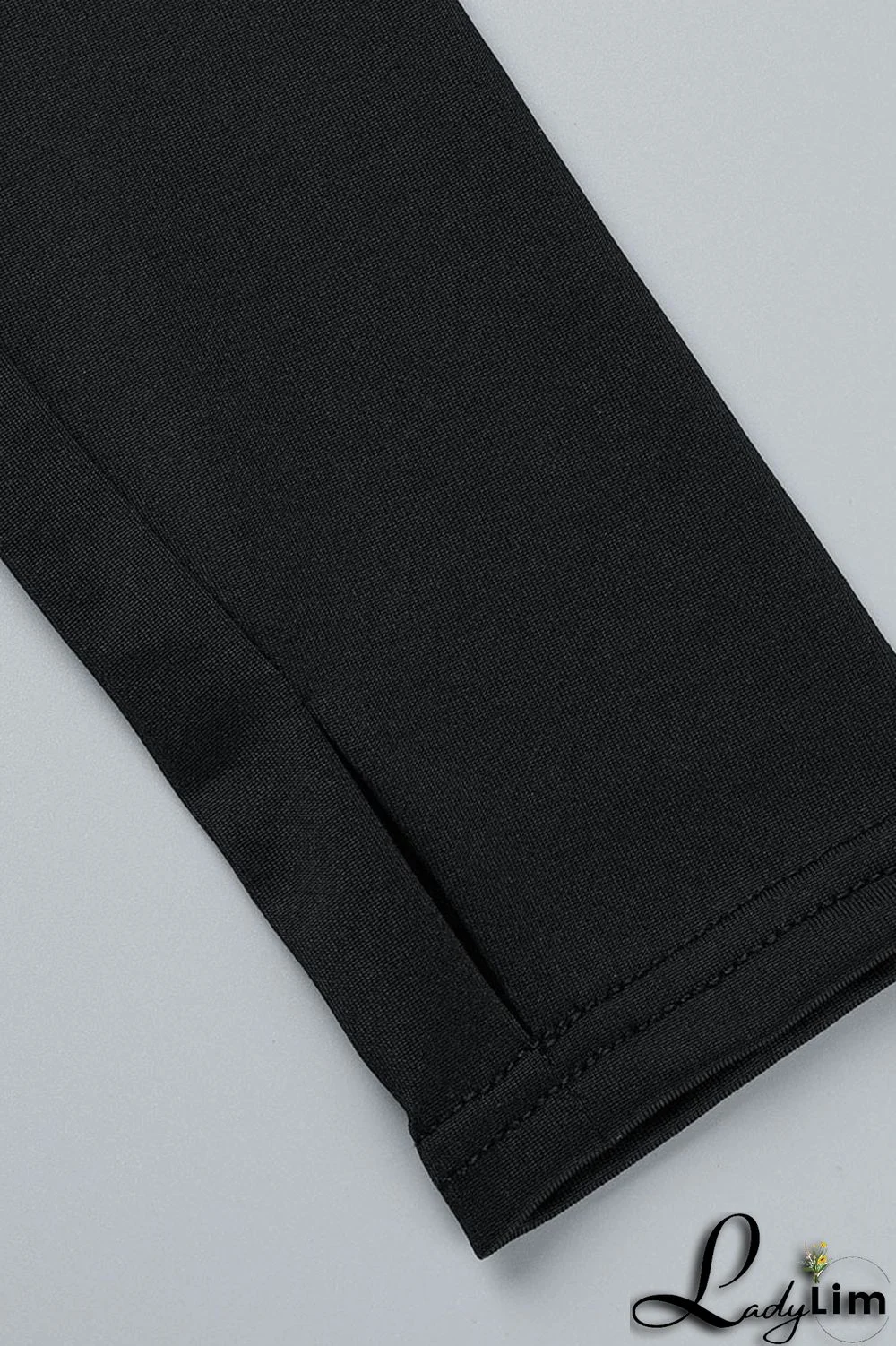 Black Sexy Sportswear Solid Patchwork Asymmetrical O Neck Skinny Jumpsuits