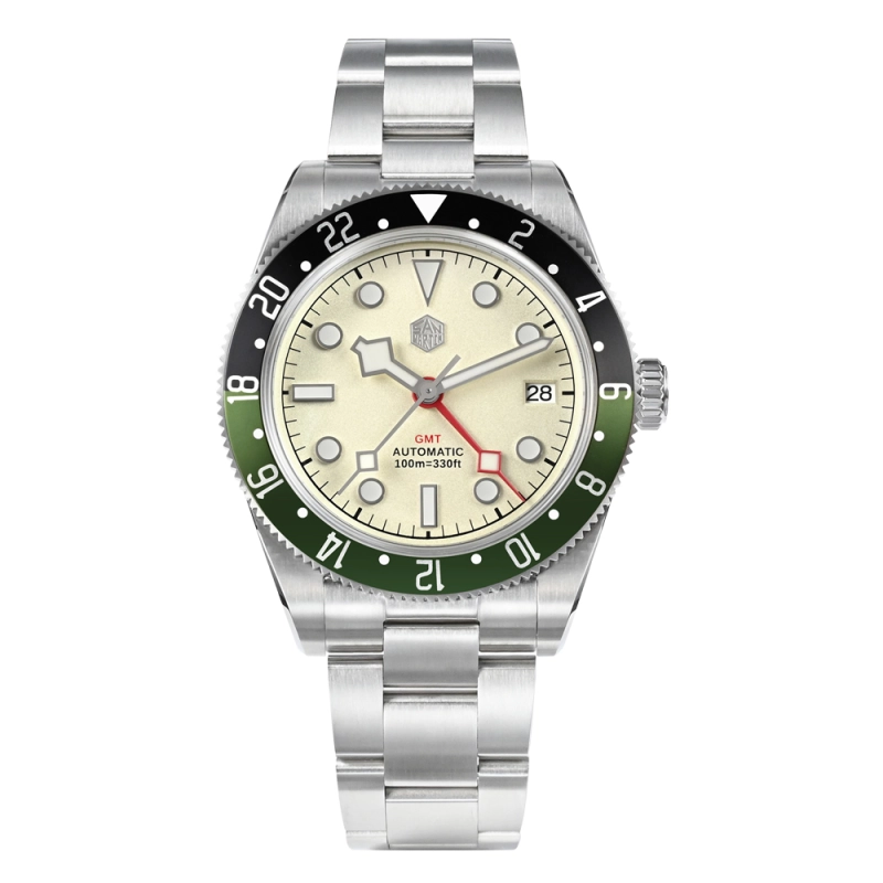 San Martin NH34 Aluminum Bezel GMT Watch SN0109 San Martin Watch san martin watchSan Martin Watch