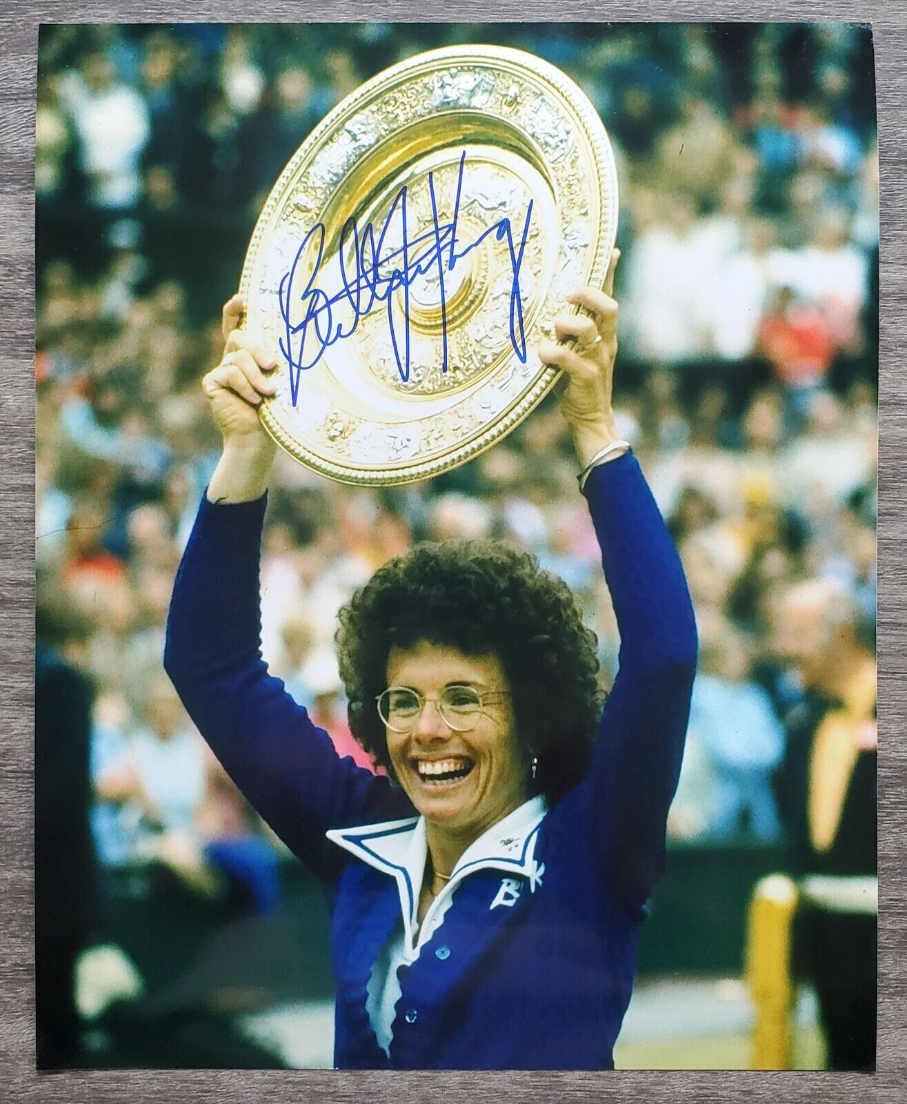 Billie Jean King Signed 8x10 Photo Poster painting Tennis Star Hall Of Fame Women's LEGEND RAD