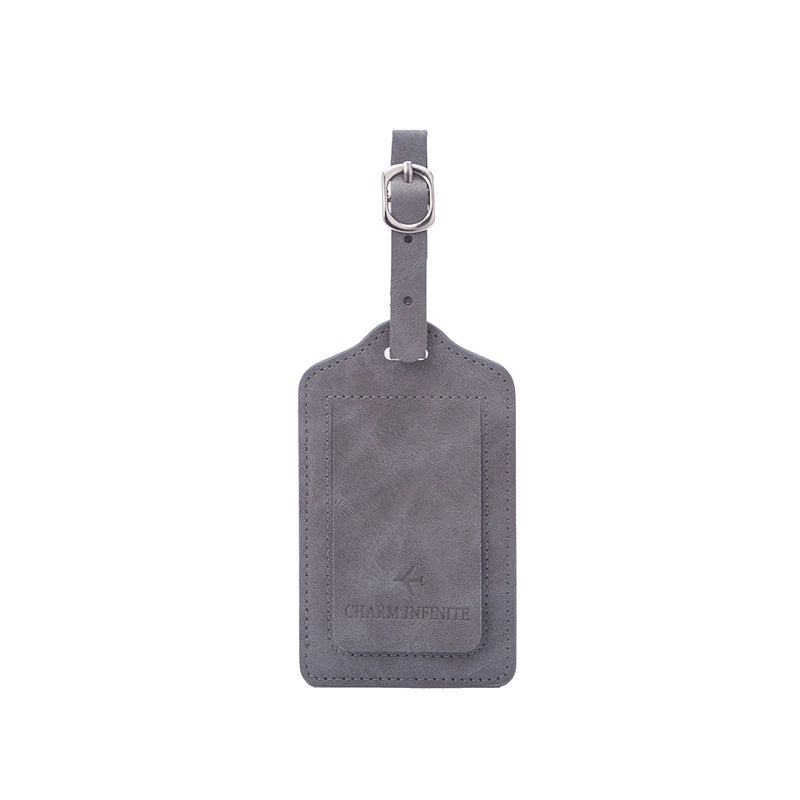 Pu Leather Solid Color Luggage Tag3