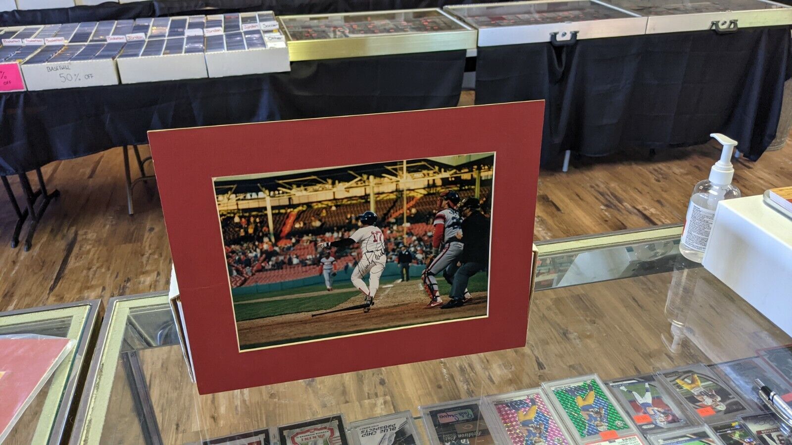 Marty Barrett Boston Red Sox Signed 8x10 Personal Photo Poster painting Matted W/Our COA READ