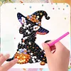 8Pcs Acrylic Halloween Animals Diamond Painting Fridge Magnet