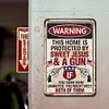 Warning - Vintage Metal Signs(12*16Inch)   - Warning