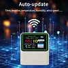 Smart WiFi Weather Forecast Station Clock with Temperature Humidity Display Date Weather Digital Clock Station for Kitchen Bathroom Office Bedroom Home