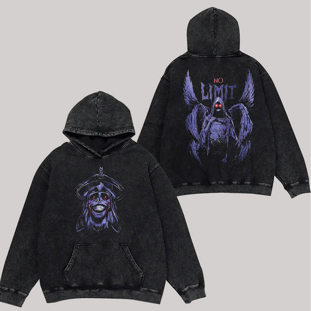 Solo Leveling Printed Unisex Washed Hoodie