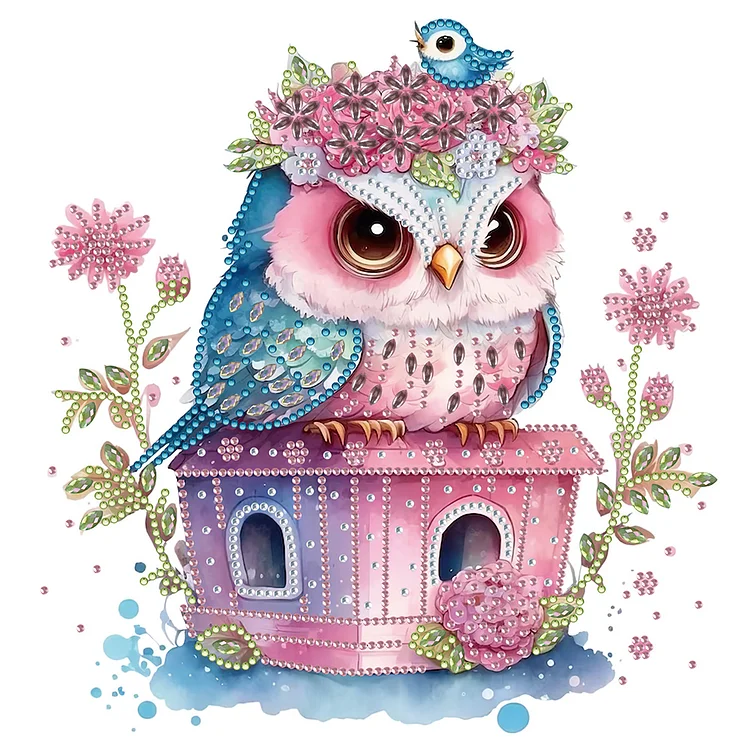 Valentine Love Owl - Full Round - Diamond Painting (30*30cm)