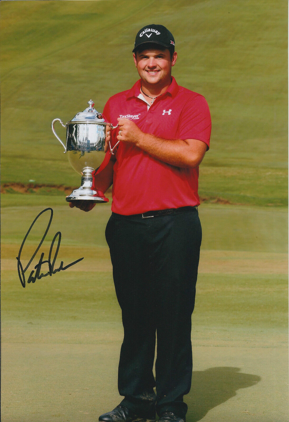 Patrick REED SIGNED 12x8 Photo Poster painting AFTAL Autograph COA Golf Ryder Cup Wyndham Winner