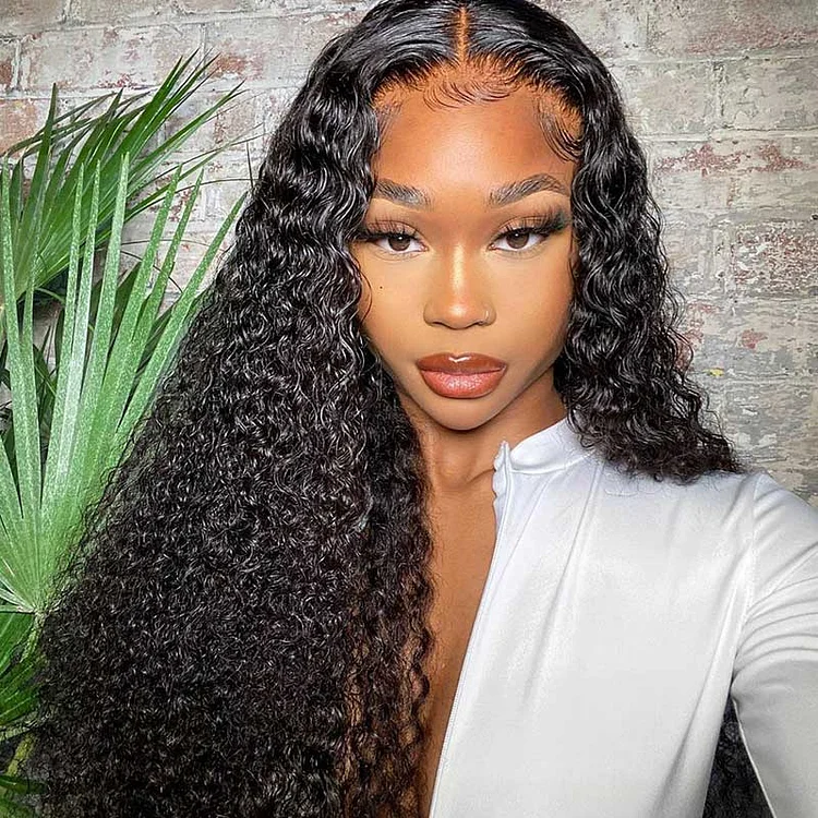 Brazilian Hair Full Lace Wig Deep Curly Natural Color SoGoodHair SG0140