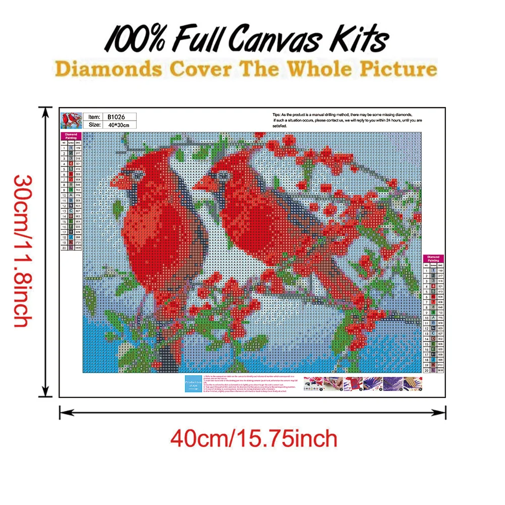 Diamond Painting - Full Round Drill - Bird