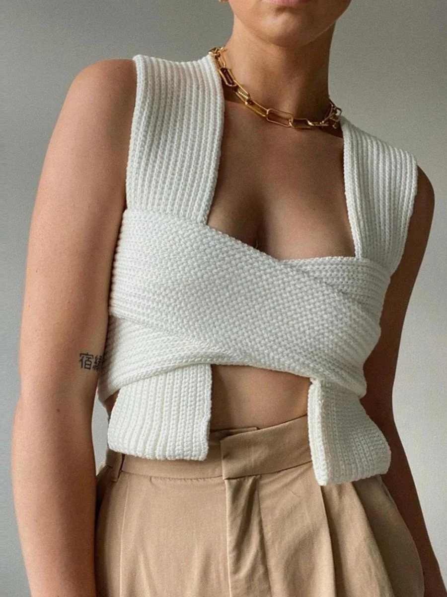 Knitted Crop Top P12931