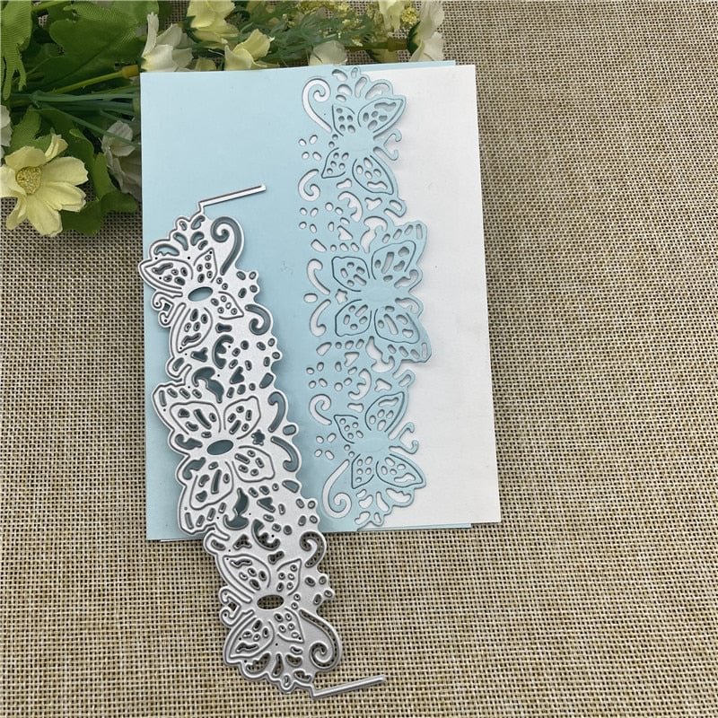 lace butterfly border craft Metal Cutting Dies Stencils For DIY Scrapbooking Decorative Embossing Handcraft Template