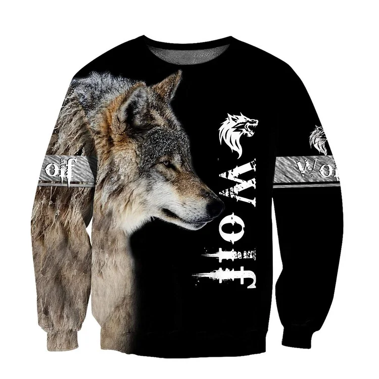 Beautiful Wolf 3D All Over Printed Fashion Hoodies Mens Hooded Sweatshirt Unisex Zip Pullover Casual Jacket Tracksuit DW0230