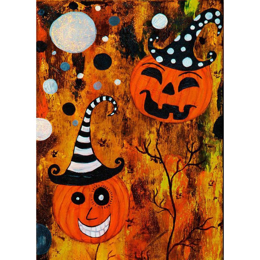 

30x40cm Round Drill Diamond Painting-Halloween, 501 Original