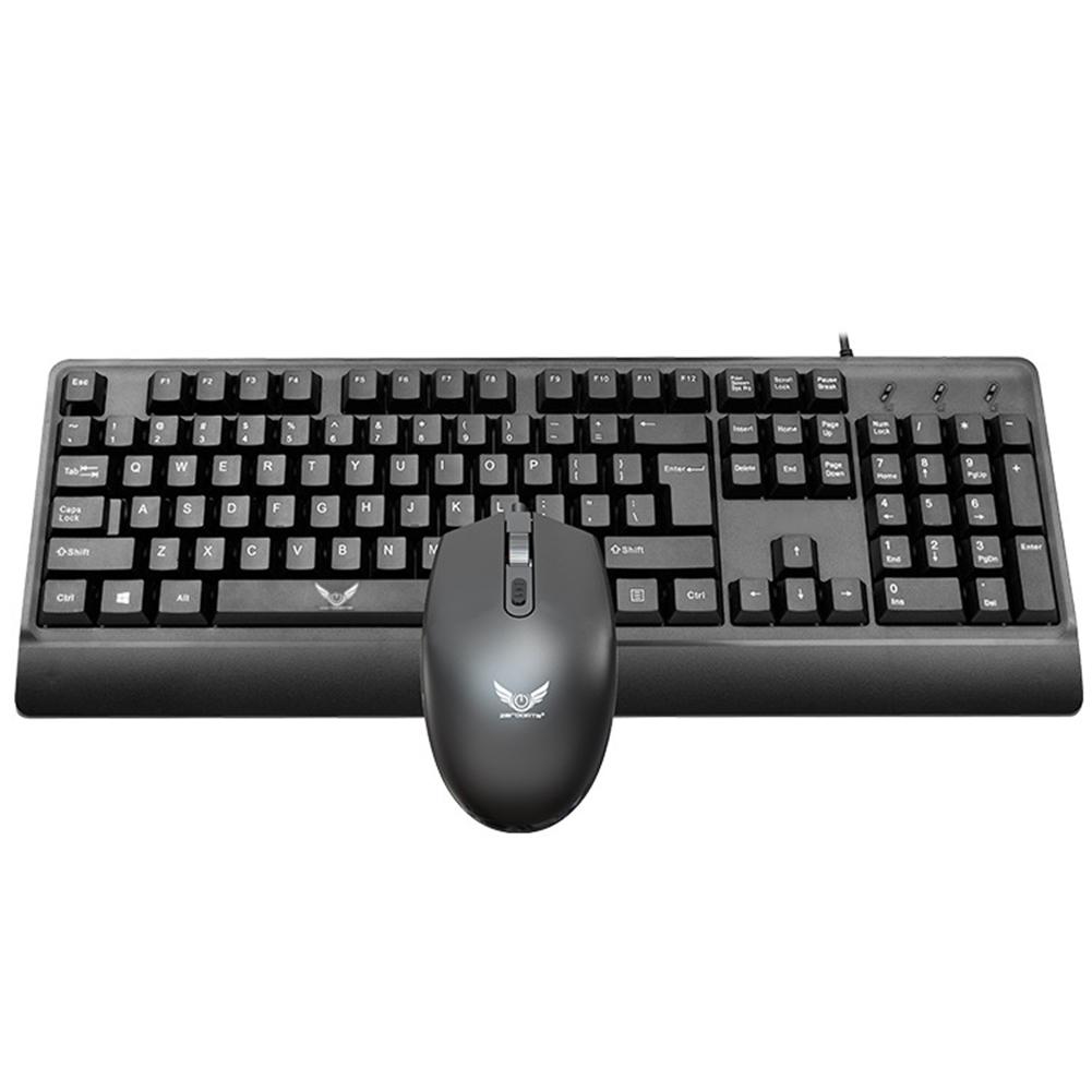 

Zerodate Wired 104 Keys PC Keyboard 1200DPI Optical USB Office Mouse Kit, 501 Original