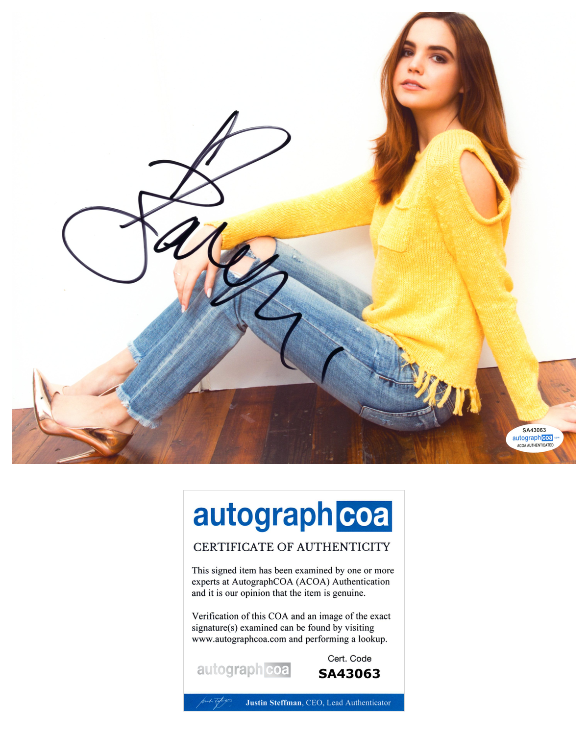 Bailee Madison Signed Autographed 8x10 Photo Poster painting The Fosters Actress ACOA COA