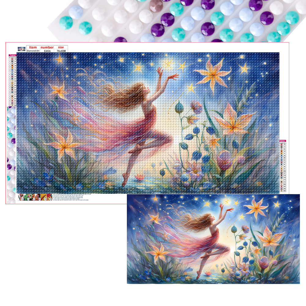 Girl 70*40cm(canvas) full round drill diamond painting