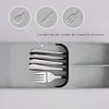 Small cutlery compact, drawer cutlery holder, kitchen drawer silverware organizer, spoon, fork and knife divider short