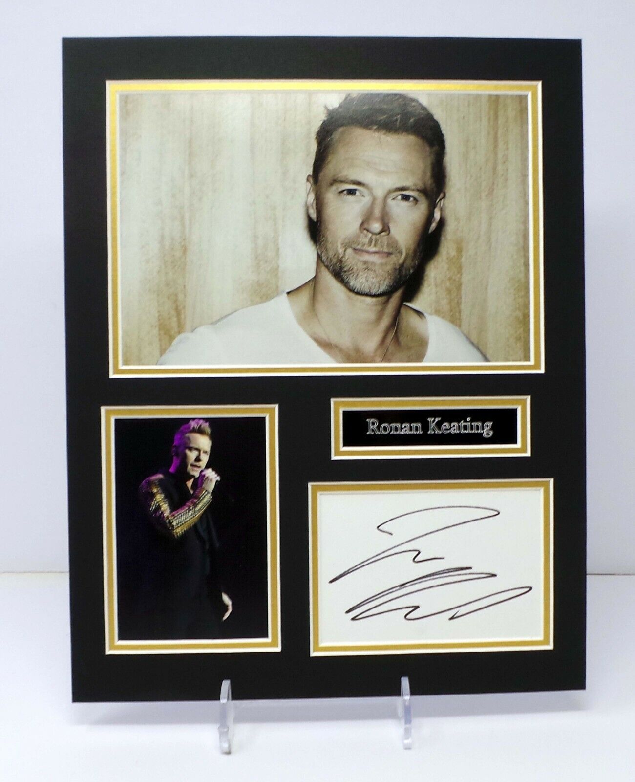 Ronan KEATING Signed Mounted Photo Poster painting Display AFTAL RD COA Boyzone Singer