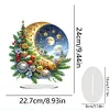 DIY Christmas Moon Acrylic Special Shaped Diamond Painting Desktop Ornaments