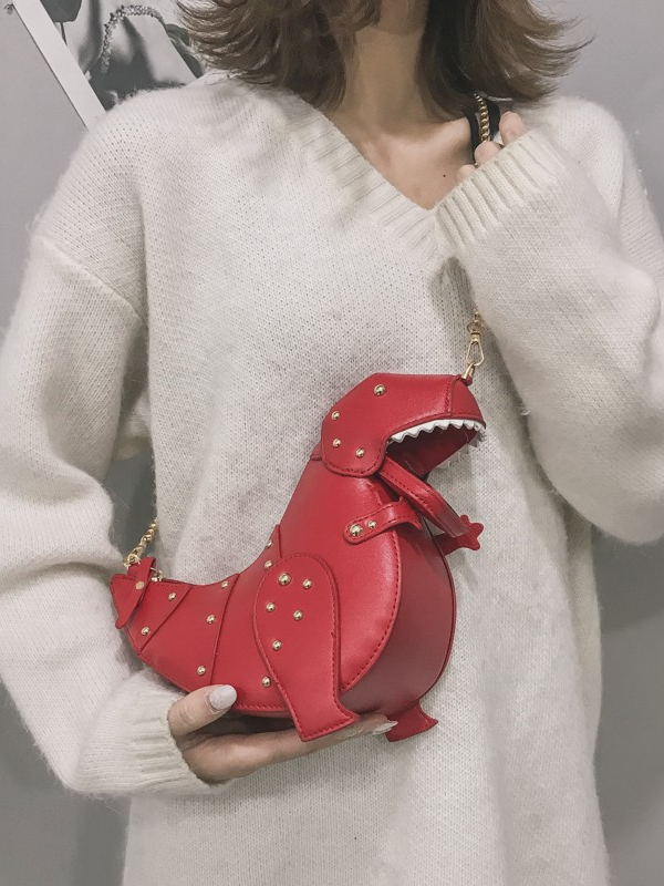 Fashion Dinosaur-shaped Chains Cute Handbag