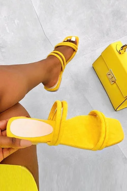 Hollow Flat Sandals