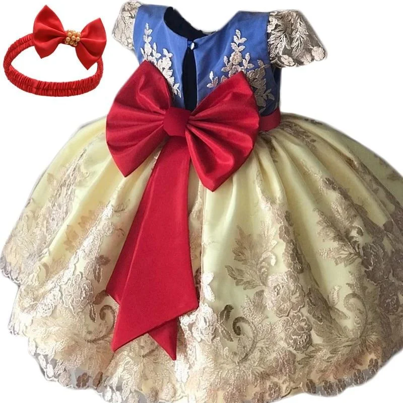Baby Girl Dress 1 Year Birthday 3 6 9 12 18 24 Months Toddler Girl Clothes Lace Christening Gown Princess Infant Party Dresses