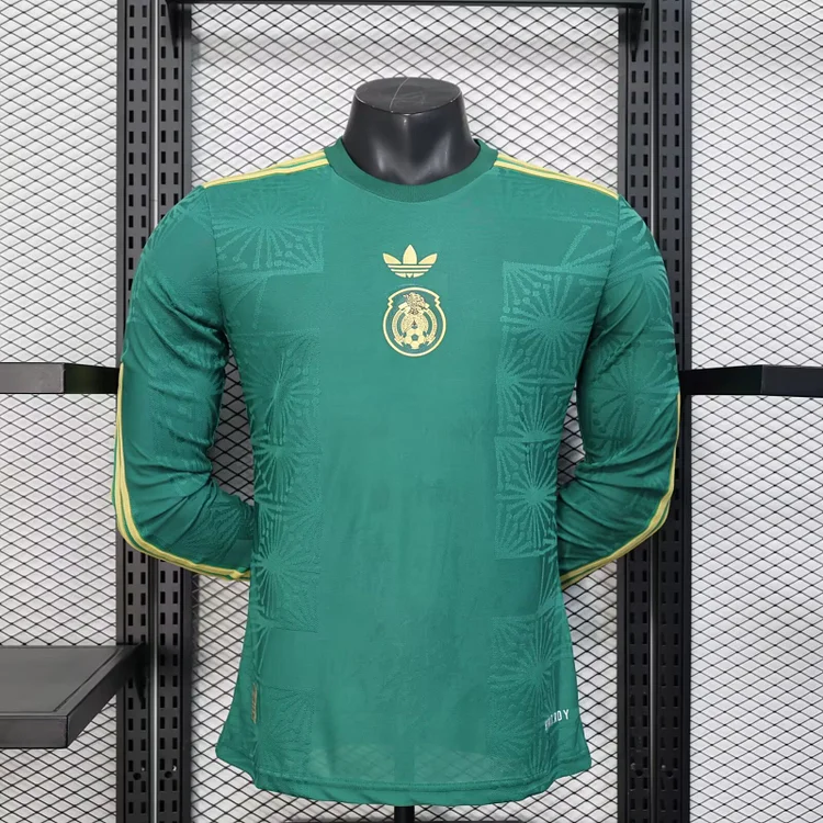 2025-26-Mexico Green Long Sleeve-Jersey-Player Edition