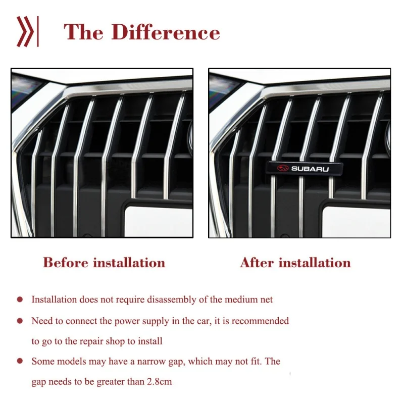 Car Center Grid illuminated Car Logo Light