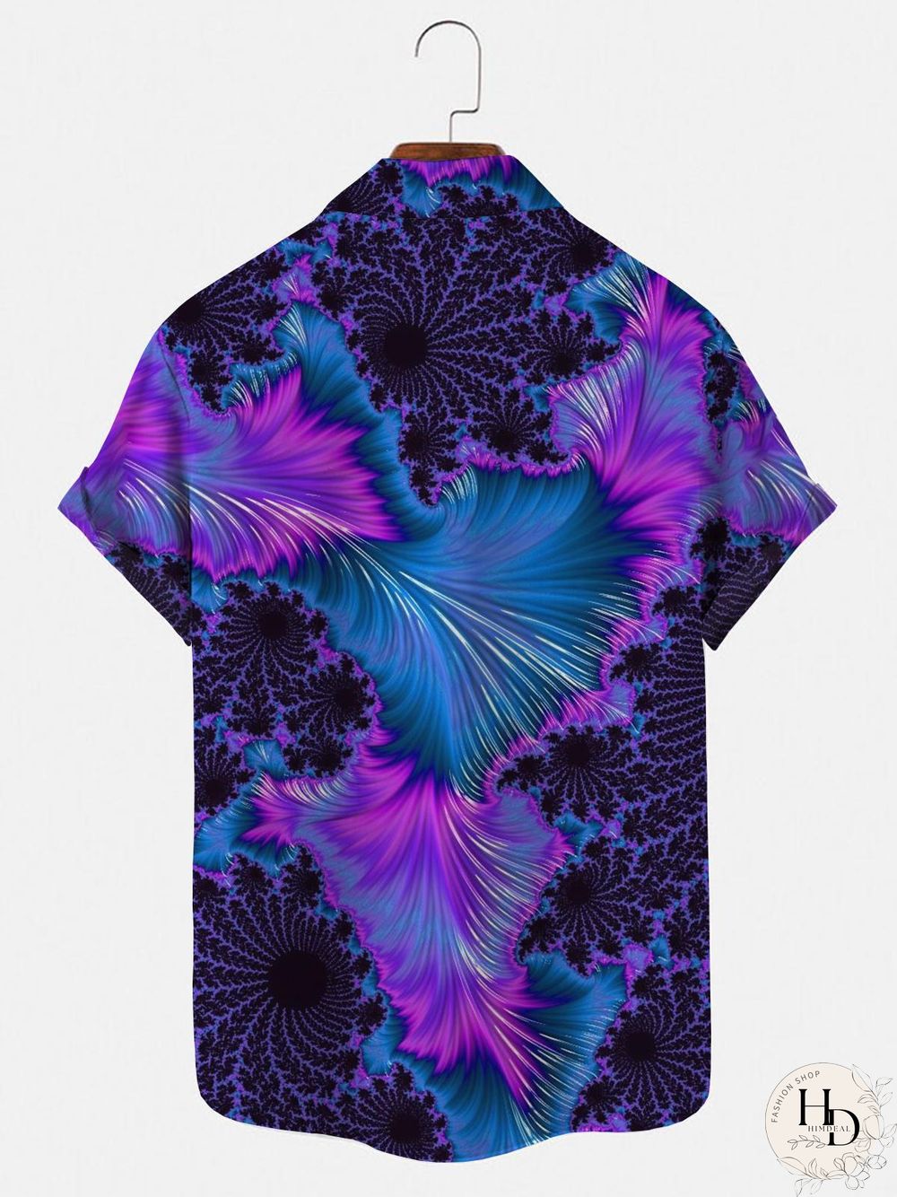 Abstract Men's Shirts With Pocket
